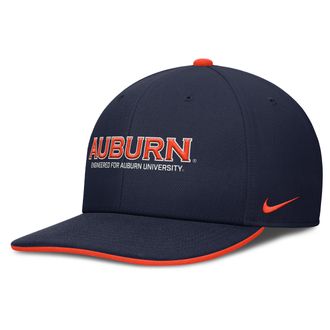 Nike Auburn On-Field Pro Nike Mens Dri-FIT College Adjustable Hat in Blue | NC1241SAUN-BDK