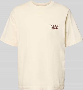 Jack & Jones Jack & Jones T-Shirt mit Statement-Print Modell NORREBRO in Offwhite, Gr&ouml;&szlig;e XXL
