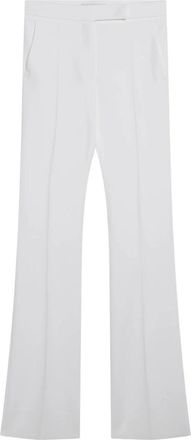 Max Mara Pantalone Lungo - Dames - Straight fit broeken - Wit - S - Broeken