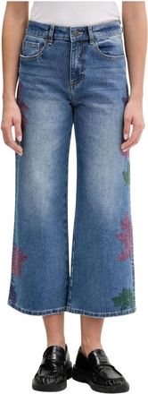 Desigual Dames, Jeans, Blauw, Maat: XS Katoen