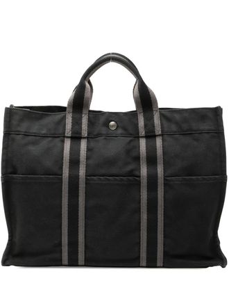 Hermès 1990-2010 Canvas Fourre Tout MM tote bag - women - Canvas - One Size - Grey