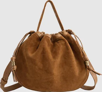 Sista Paris Sac Moon Nubuck Rust