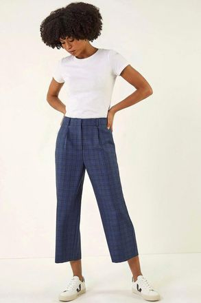 Roman Check Culottes