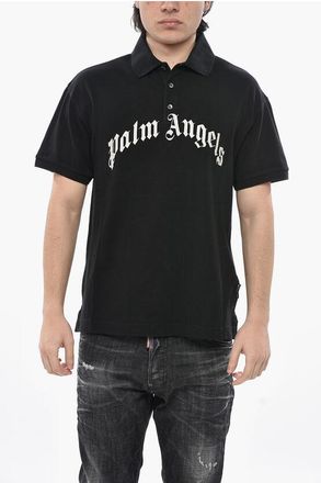 Palm Angels Cotton Piqu&eacute; Polo With Embroidered Logo size Xxl