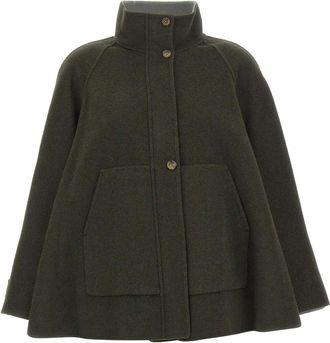 Elena Miro Jassen Groen - Dames - Ponchos - Groen - M - Wol - Jassen