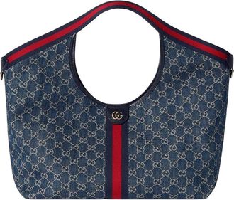 Gucci (WMNS) Gucci Giglio Large Tote Bag Blue White 853971-FAFFQ-8864
