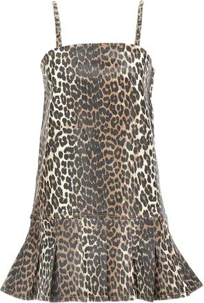 Ganni Leopard Mini Dress