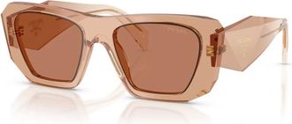 Prada Square Sunglasses - female - Prada - Sunglasses - Pink - 53 MM - Accessories