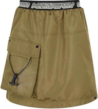 Stella McCartney Bicolor Polyester Mini Rok - Dames - Korte rokken - Groen - S - Polyester - Rokken