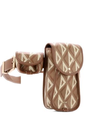 Dior Utility CD Diamond Coated Canvas belt bag - Bruin