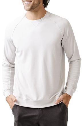 Cozy Earth Ultrasoft Crewneck Sweatshirt in Light Grey at Nordstrom, Size Small
