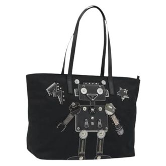 Prada Pre-owned Vintage Tote Bag - Dames - Vintage Shopper - Zwart - ONE Size - Leer - Vintage