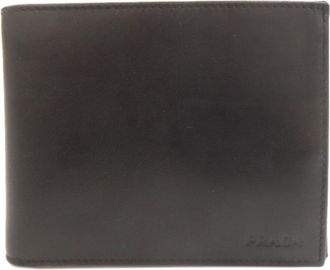 Prada Black Leather Wallet (Bi-Fold) (Pre-Owned)