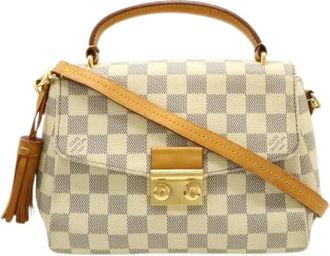 Louis Vuitton Pre-owned Croisette Damier Azur Handtas - Dames - Vintage Handtas - Beige - ONE Size - Vintage