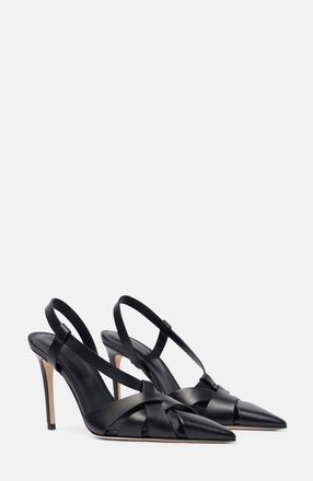 Scarosso Athena Pumps in Black - Calf at Nordstrom, Size 39.5