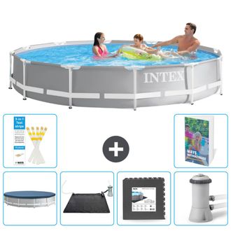 Intex Piscina Prism Frame Redonda - 366x76 Cm - 7-piezas S21