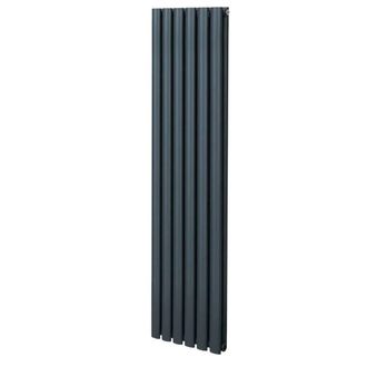 MonsterShop Oval Column Radiator - 1600mm x 360mm - Anthracite Grey