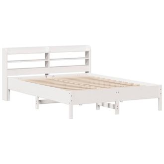 Berkfield Home Decorative Bed Frame without Mattress White 135x190 cm Double Sol