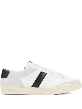 Tom Ford Suede Grain Leather Low Top Sneakers