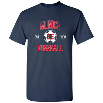 UGP Campus Apparel World Classic Soccer Football Arch Cup T Shirt, Munich Away Navy, XL
