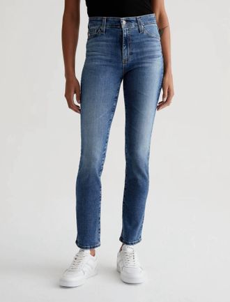 AG - Adriano Goldschmied Mari High-Rise Straight Leg Jean In 15 Years Shoreline