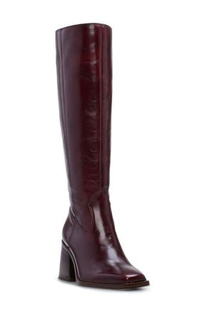 Vince Camuto Sangeti Knee High Boot in Dark Mahogany at Nordstrom, Size 5.5 Regular Calf