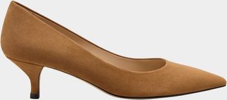 Stuart Weitzman Stuart Suede Kitten Pumps