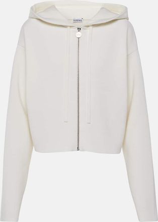Loewe Anagram wool-blend zip-up hoodie