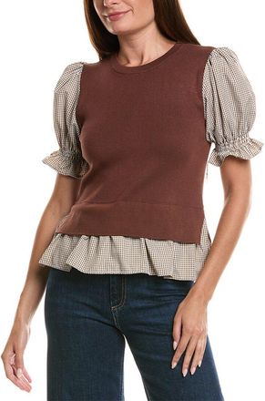 Nanette Lepore Mixed Media Top