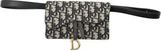 Dior Pre-owned Dior Oblique Canvas Saddle Belt Bag Ladies SM2MHQL5ZLYR1HER