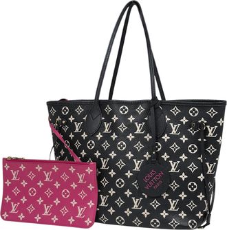 Louis Vuitton Black Noir White Monogram Empreinte Shoulder Bag Tote Bag (Pre-Owned)
