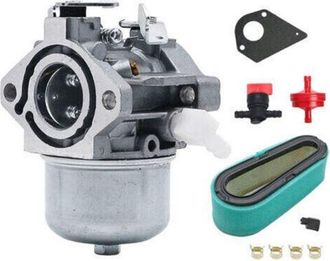 OEM Kit De Carburador 692684 Para Briggs & Stratton 494881 494883 494894 495778 495782 495784 497581 499074 499158 696461 697594. Compatible Con 19 Modelo
