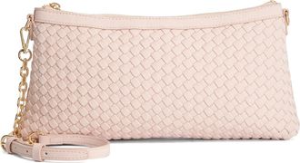 Dune London Womens Accessories Earlington - Woven Clutch Bag - Blush - One Size