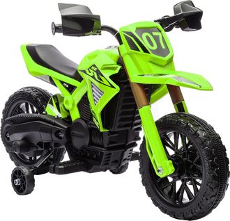 OEM Moto El&eacute;ctrica Para Ni&ntilde;os De +3 A&ntilde;os Moto A Bater&iacute;a Para Ni&ntilde;os 12v Con Ruedas De Auxiliar Y Bocina Carga 30 Kg Verde