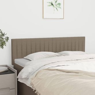 vidaXL Cabeceros 2 Unidades Tela Gris Taupe 72x5x78/88 Cm Vidaxl