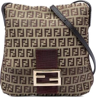 Fendi Pre-owned Fendi Zucchino Canvas Crossbody Ladies 0PWST3LRN1BS2AX5