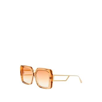 Linda Farrow Sunglasses, female, Orange, Size: 59 MM Sunglasses