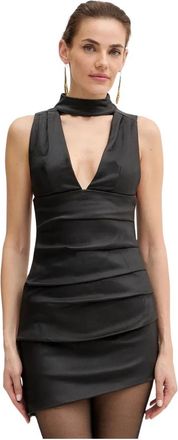 Retrof&ecirc;te Sarina Jurk - Dames - Feestkleedjes - Zwart - L - Polyester - Kleedjes