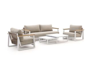 Bellagio la vita attrattiva Bellagio Bertinoro stoel-bank loungeset 5-delig 5-zits