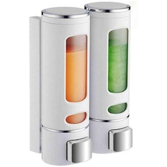 OEM Dispensador De Jab&oacute;n De Pared De 400 Ml X 2, Dispensador De Champ&uacute; Y Gel De Ducha, Dispensador Doble De Jab&oacute;n Para Ducha, Dispensador Manual De Jab&oacute;n 