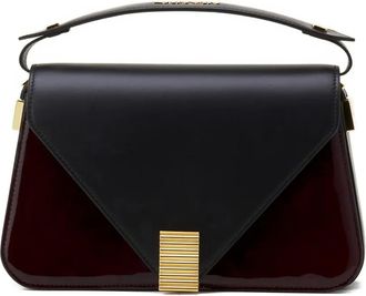 Lanvin small Concerto Arp&egrave;ge flap-front leather crossbody bag - women - Bos Taurus/Lamb Skin - OS - Black