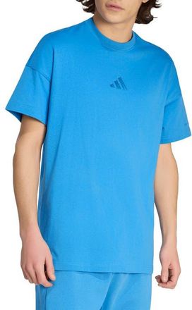 adidas All SZN Loose Fit Cotton T-Shirt in Ray Blue// at Nordstrom, Size Xx-Large R