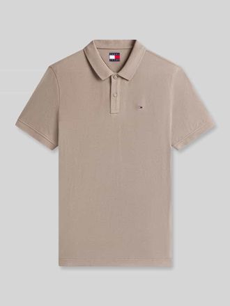 Tommy Jeans Regular Fit Poloshirt Modell TJM SLIM PLACKET POLO EXT in Hellgrau, Gr&ouml;&szlig;e XXL