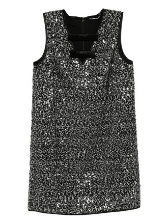 Karl Lagerfeld sequin-embellished dress - women - Viscose/Polyester/Polyester - 40 - Black