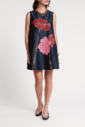 Frances Valentine Alice Shift Dress Poppy in Navy/multi at Nordstrom, Size X-Large