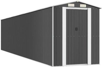 vidaXL Cobertizo De Jard&iacute;n Acero Galvanizado Antracita 192x938x223 Cm Vidaxl