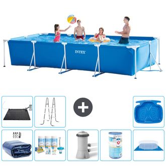 Intex Piscina Con Estructura Rectangular - 450x220x84 Cm - 7-piezas S30275