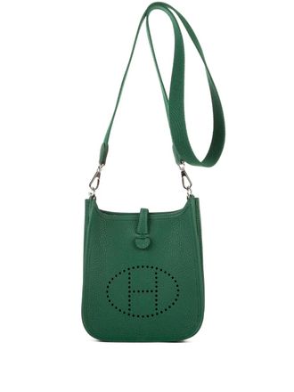 Herm&egrave;s Leren crossbodytas - Groen