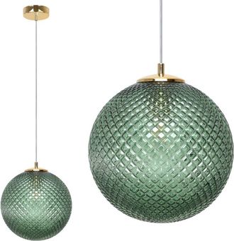 OEM L&aacute;mpara Colgante Cannes 1 Pantalla Plana Verde 25cm E27