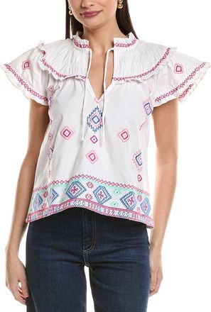 Sail to Sable Embroidered Top